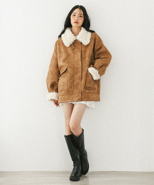 今季No.1！大注目の愛されアウター】ファーカラーBIGムートン