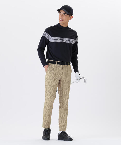 セール】【new balance golf】ロゴグレンチェック柄 4WAYストレッチ
