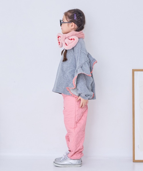 Life Support Products（ライフサポートプロダクツ）の「バックフリルスウェット（スウェット・キッズ・オフホワイト/ピンク/杢グレー・100/90/80/140/130/120/110/95/150）」の18枚目の写真