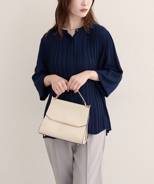 セール】【WEB限定】前後2WAYプリーツブラウス（シャツ/ブラウス