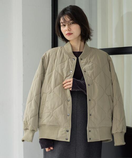 OPAQUE.CLIP（オペークドットクリップ）の「《リバーシブル》キルティングブルゾン（ブルゾン・レディース・ブラック/ダークオリーブ・38/40/42）」の21枚目の写真