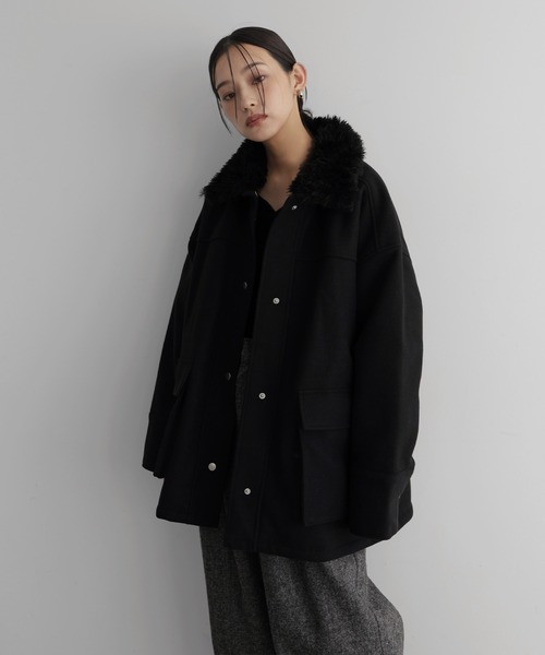 セール】ボア襟付き2wayカバーオール（カバーオール）｜hellam（へラム