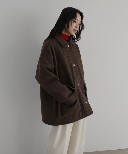 ボア襟付き2wayカバーオール（カバーオール）｜hellam（へラム）の