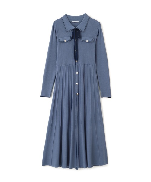 ◇ステッチカラーニットワンピース（ワンピース）｜JILL by JILL