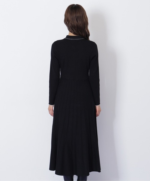 ◇ステッチカラーニットワンピース（ワンピース）｜JILL by JILL