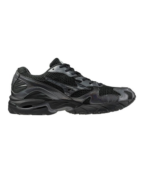 MIZUNO（ミズノ　）の「MIZUNO WAVE RIDER 10（ミズノ ウエーブライダー 10）（スニーカー・メンズ・ブラック系・23cm/23.5cm/24cm/24.5cm/25cm/25.5cm/26cm/26.5cm/27cm/27.5cm/28cm/28.5cm/29cm）」の3枚目の写真