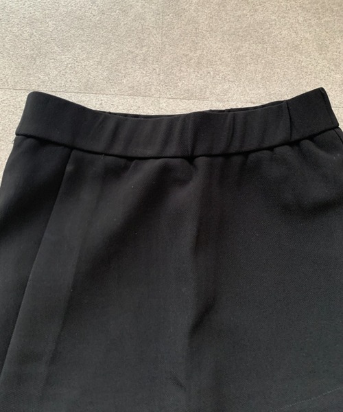 SHEPP(シープ)の「【ドッキング商品】ラップスカート ストレッチフレアパンツ / フェイクレイヤード(その他パンツ・レディース・グレー/ブラック・M/L)」の9枚目の写真