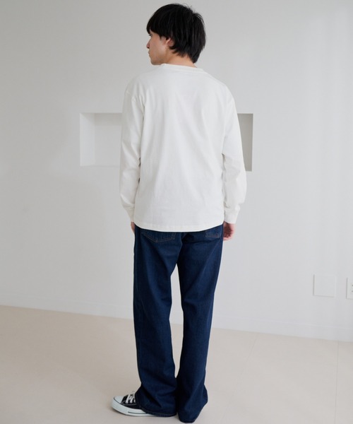 U.S. POLO ASSN.(ユーエスポロアッスン)の「【U.S. POLO ASSN.】ワンポイント 長袖 Tシャツ(Tシャツ/カットソー・メンズ・サンドグレー/スミクロ/ネイビー/オフホワイト・L/M)」の11枚目の写真