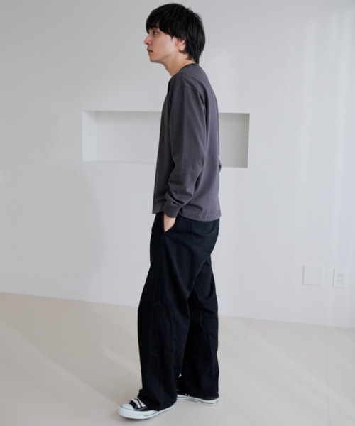 U.S. POLO ASSN.(ユーエスポロアッスン)の「【U.S. POLO ASSN.】ワンポイント 長袖 Tシャツ(Tシャツ/カットソー・メンズ・サンドグレー/スミクロ/ネイビー/オフホワイト・L/M)」の21枚目の写真