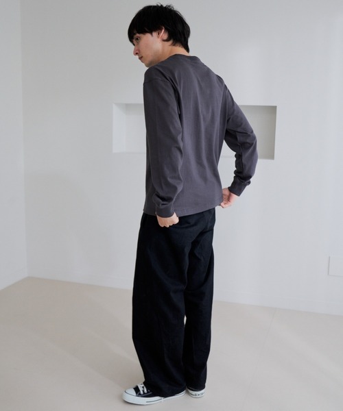 U.S. POLO ASSN.(ユーエスポロアッスン)の「【U.S. POLO ASSN.】ワンポイント 長袖 Tシャツ(Tシャツ/カットソー・メンズ・サンドグレー/スミクロ/ネイビー/オフホワイト・L/M)」の22枚目の写真