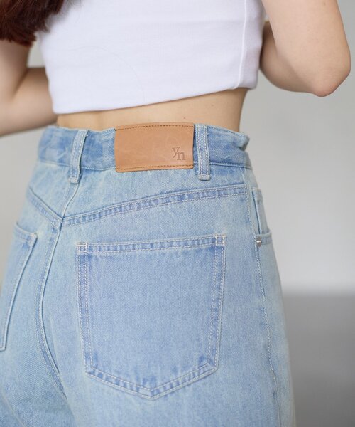 Thevon（ゼボン）の「【Yuna企画】ハイウエストタックワイドデニムパンツ（その他パンツ・レディース・ブラック/ブルー・S/M/PM）」の22枚目の写真