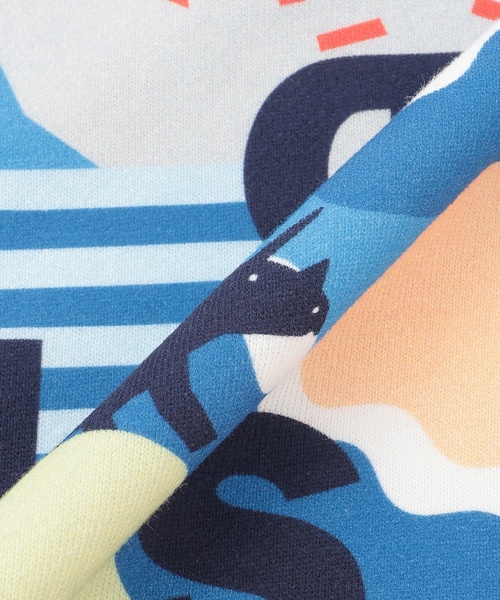 kladskap(クレードスコープ)の「恐竜×ロゴ総柄トレーナー(スウェット・キッズ・カラフル/カーキ・100cm/90cm/110cm/120cm/130cm)」の7枚目の写真