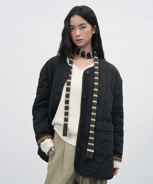 GENERAL IDEA（ジェネラルアイデア）の「v-neck slit hachi knit pullover スリットＶネックニットプルオーバー（ニット/セーター・レディース・カーキ/アイボリー/チャコール・L/M/S）」の6枚目の写真