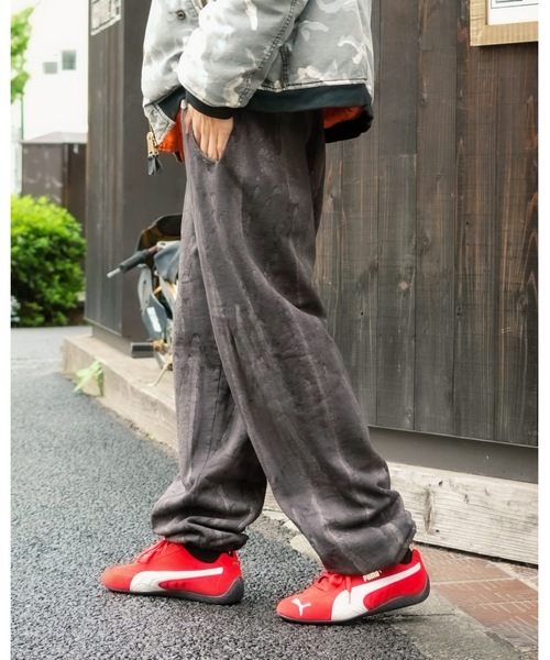 LOS ANGELES APPAREL（ロサンゼルスアパレル）の「【Los Angeles Apparel/ロサンゼルス・アパレル】14 OZ FLCE SWEATPANT DRIP DYE/ヘビーウェイト スウェットパンツ ドリップダイ 染め アメリカ製 無地 イージーパンツ ジョガーパンツ リラックスパンツ（スウェットパンツ・メンズ・オリーブ/ブラック系その他・MEDIUM/LARGE/X-LARGE/SMALL）」の16枚目の写真
