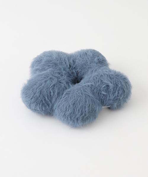 journal standard Furniture （ジャーナルスタンダードファニチャー）の「SHAGGY FLOWER CUSHION S　クッション中材込み（クッション/クッションカバー・レディース・ブルー系その他・FREE）」の2枚目の写真