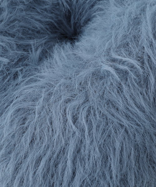 journal standard Furniture （ジャーナルスタンダードファニチャー）の「SHAGGY FLOWER CUSHION S　クッション中材込み（クッション/クッションカバー・レディース・ブルー系その他・FREE）」の8枚目の写真