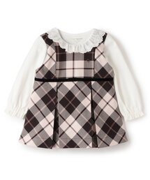 kate spade new york kids | オータムチェックジャンパースカート＆カットソーセット(その他ベビーウェア)