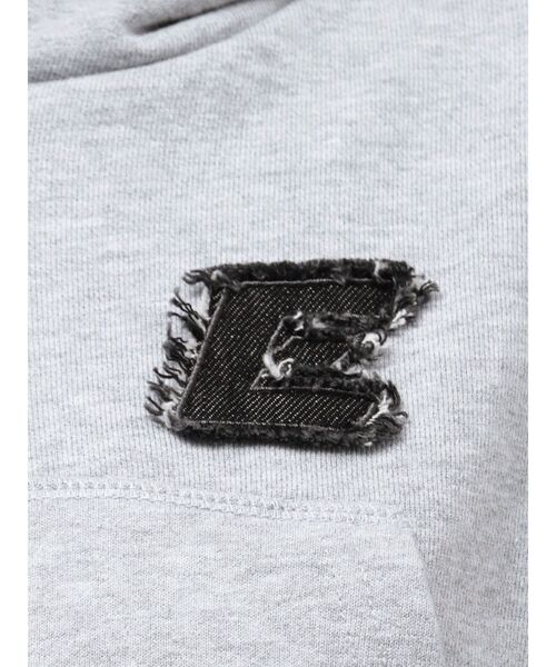 EVRIS（エヴリス）の「デニムワンポイントバルーンショートフーディ【セットアップ着用可能】（パーカー・レディース・ネイビー/グレー/ブラック・FREE）」の15枚目の写真