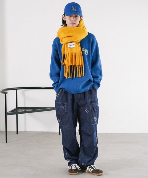 BAYFLOW（ベイフロー）の「［ユニセックス］COLORFUL HUGマフラー（マフラー・メンズ・ブルー/グレー/ブラウン/ピンク/グリーン/イエロー・FREE）」の21枚目の写真