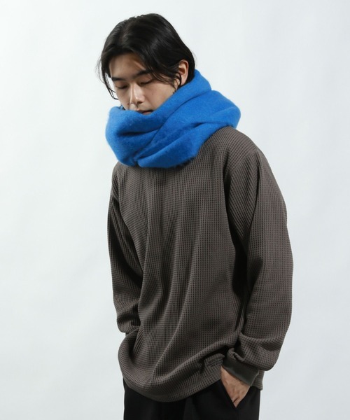 BAYFLOW（ベイフロー）の「［ユニセックス］COLORFUL HUGマフラー（マフラー・メンズ・ブルー/グレー/ブラウン/ピンク/グリーン/イエロー・FREE）」の19枚目の写真