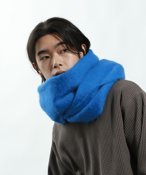 BAYFLOW（ベイフロー）の「［ユニセックス］COLORFUL HUGマフラー（マフラー・メンズ・ブルー/グレー/ブラウン/ピンク/グリーン/イエロー・FREE）」の8枚目の写真