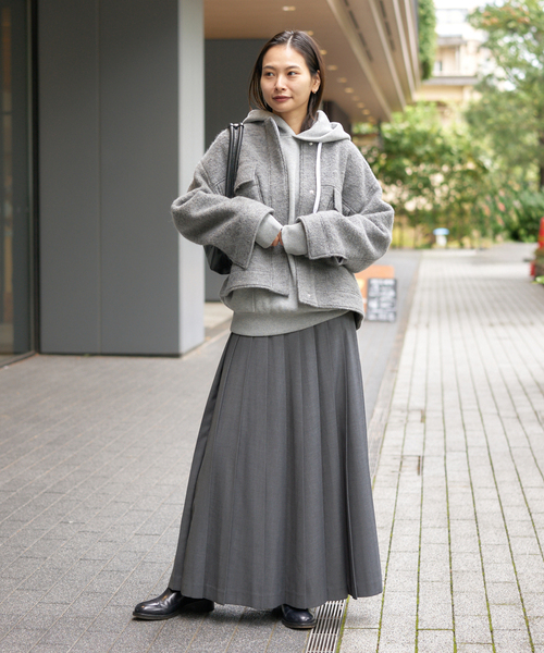 JOURNAL STANDARD（ジャーナルスタンダード）の「プリーツロングスカート（スカート・レディース・グレー/ベージュ系その他・36/38）」の5枚目の写真