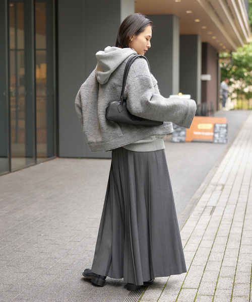 JOURNAL STANDARD（ジャーナルスタンダード）の「プリーツロングスカート（スカート・レディース・グレー/ベージュ系その他・36/38）」の8枚目の写真