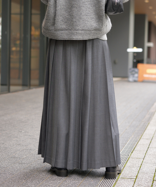 JOURNAL STANDARD（ジャーナルスタンダード）の「プリーツロングスカート（スカート・レディース・グレー/ベージュ系その他・36/38）」の10枚目の写真