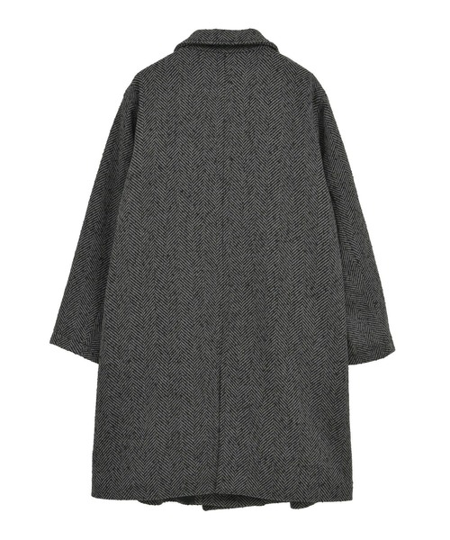 セール】ヘリンボーンスタンドカラーコート（その他アウター