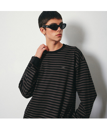 GAKKAI UNIONS（ガッカイユニオンズ）の「20S ストライプロングスリーブ ブラック（Tシャツ/カットソー）」
