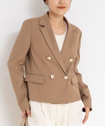 NOLLEY’S Sophi | 《セットアップ対応》ウォッシャブルウール混ツイルショートジャケット(テーラードジャケット)