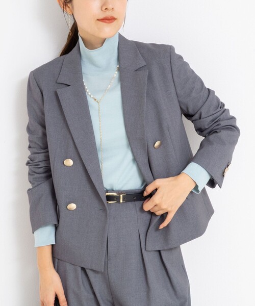 セール】《セットアップ対応》ウォッシャブルウール混ツイルショート