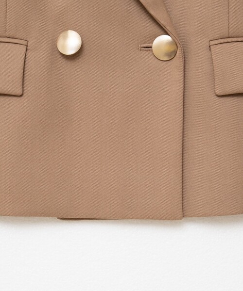 NOLLEY’S Sophi(ノーリーズソフィ)の「《セットアップ対応》ウォッシャブルウール混ツイルショートジャケット(テーラードジャケット・レディース・グレー/キャメル・38/36/34)」の22枚目の写真