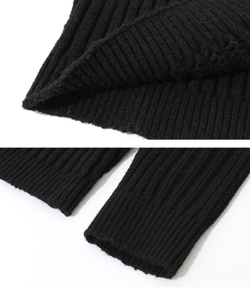 ADDITION STORE(アディションストア)の「\首周りのデザインが可愛い/ワンショルダー ロングスリーブニット / One-shoulder long-sleeve knit ( asnit )(ニット/セーター・レディース・ホワイト/ブラック・FREE)」の20枚目の写真