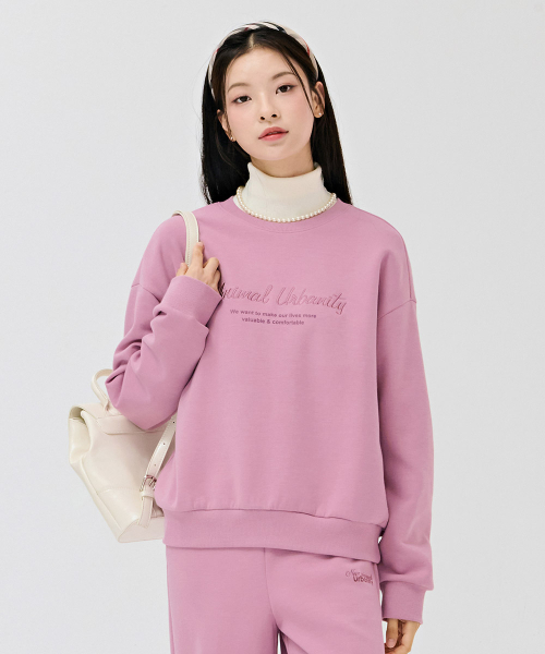 CHASECULT(チェイスカルト)の「レディース レタリンググラフィック スウェットシャツ-DERG5163B0P(スウェット・レディース・PINK・90/85)」の3枚目の写真