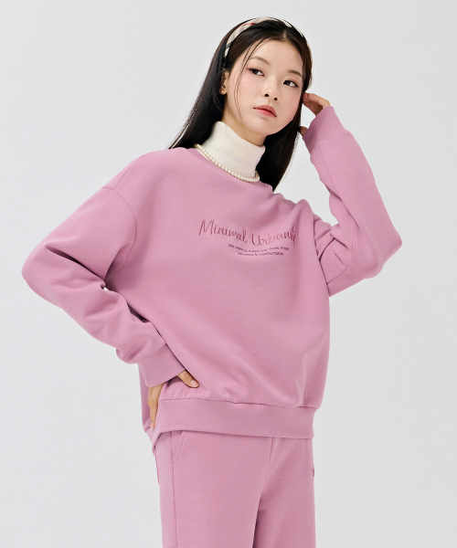 CHASECULT(チェイスカルト)の「レディース レタリンググラフィック スウェットシャツ-DERG5163B0P(スウェット・レディース・PINK・90/85)」の2枚目の写真