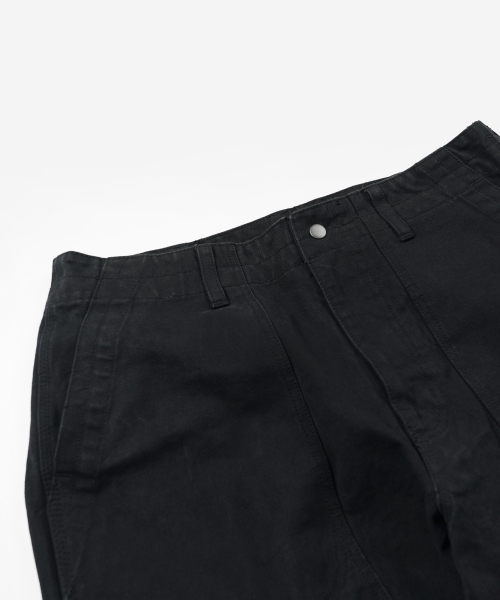 FRIZMWORKS（フリズムワークス）の「HEAVY CANVAS DESTROYED DOUBLE KNEE PANTS _ BLACK（その他パンツ・メンズ・その他・MEDIUM/LARGE/X-LARGE/SMALL）」の4枚目の写真