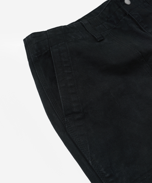 FRIZMWORKS（フリズムワークス）の「HEAVY CANVAS DESTROYED DOUBLE KNEE PANTS _ BLACK（その他パンツ・メンズ・その他・MEDIUM/LARGE/X-LARGE/SMALL）」の5枚目の写真