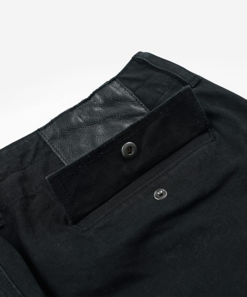 FRIZMWORKS（フリズムワークス）の「HEAVY CANVAS DESTROYED DOUBLE KNEE PANTS _ BLACK（その他パンツ・メンズ・その他・MEDIUM/LARGE/X-LARGE/SMALL）」の9枚目の写真