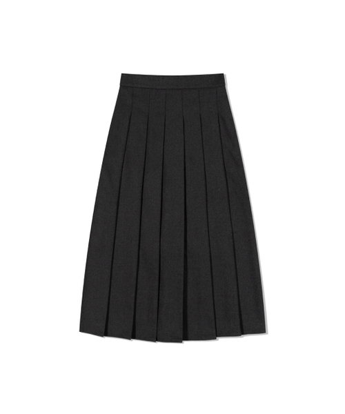MOAA（モア）の「Soft Pleated Midi Skirt (CHARCOAL)（スカート・レディース・その他・SMALL/MEDIUM）」の2枚目の写真
