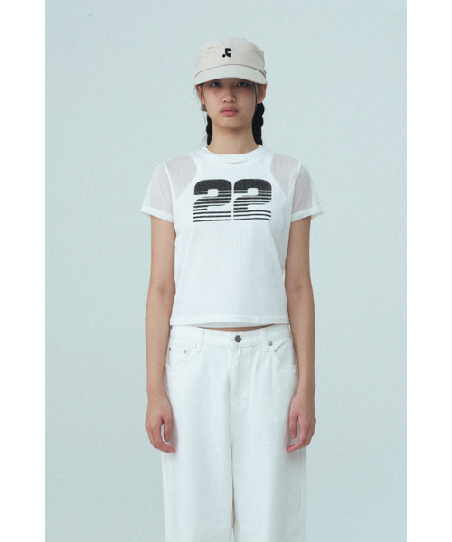 Rest&Recreation(レストアンドレクリエーション)の「22 MESH TOP - WHITE(Tシャツ/カットソー・レディース・その他・SMALL/LARGE)」の4枚目の写真