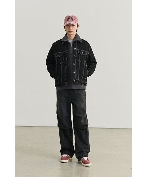 MUSINSA STANDARD（ムシンサスタンダード）の「リラックスドリブハーフジップニット[グレー]（ニット/セーター・メンズ・その他・SMALL/MEDIUM/LARGE/X-LARGE/XX-LARGE）」の5枚目の写真
