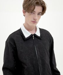 TRIP LE SENS（トリップ ル センス）の「カットアウトフラワージャカードブルゾン_BLACK（MA-1）」