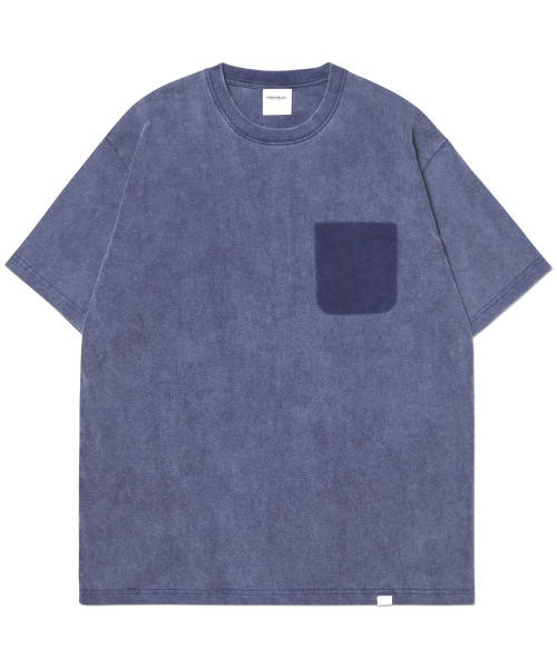 NOMANUAL(NOMANUAL)の「DETACHED POCKET T-SHIRT - WASHED BLUE(Tシャツ/カットソー・レディース・その他・MEDIUM/LARGE/X-LARGE)」の1枚目の写真