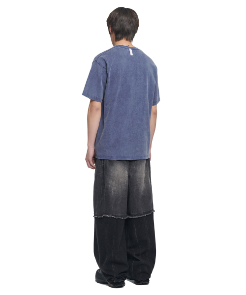 NOMANUAL(NOMANUAL)の「DETACHED POCKET T-SHIRT - WASHED BLUE(Tシャツ/カットソー・レディース・その他・MEDIUM/LARGE/X-LARGE)」の4枚目の写真