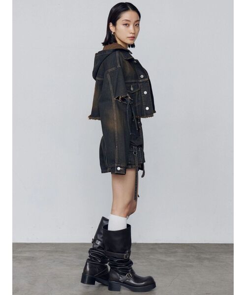 EMODA（エモダ）の「ルーズベルトブーツ（ブーツ・レディース・ブラック/ブラウン・SMALL/MEDIUM/LARGE）」の21枚目の写真