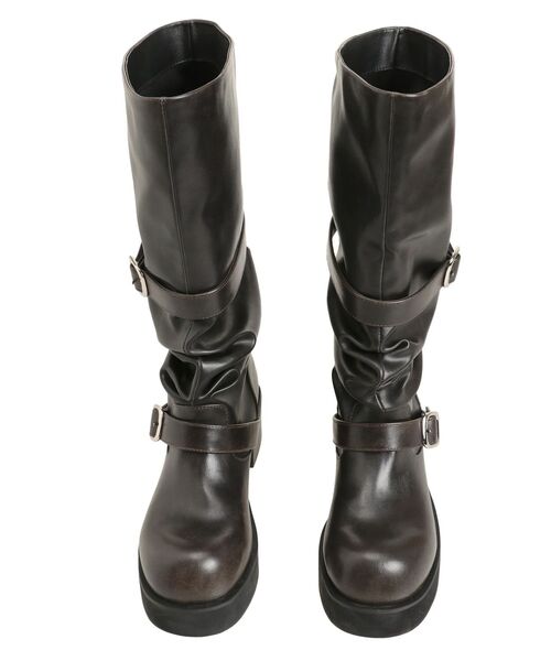 EMODA（エモダ）の「ルーズベルトブーツ（ブーツ・レディース・ブラック/ブラウン・SMALL/MEDIUM/LARGE）」の7枚目の写真