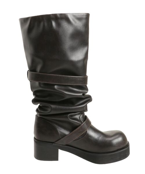 EMODA（エモダ）の「ルーズベルトブーツ（ブーツ・レディース・ブラック/ブラウン・SMALL/MEDIUM/LARGE）」の9枚目の写真