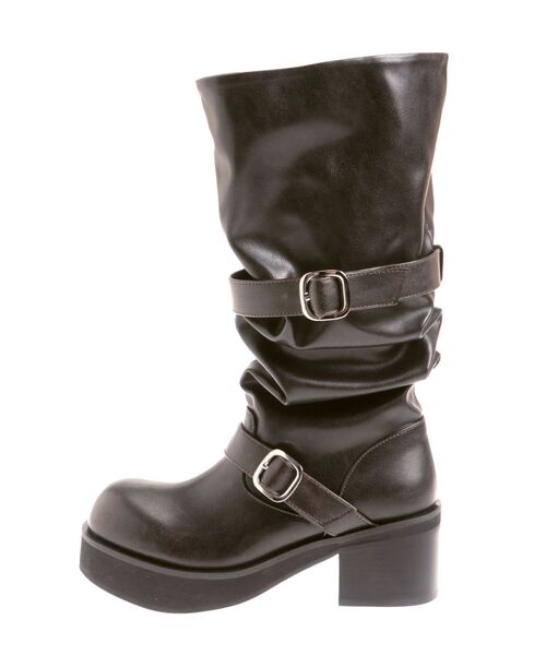 EMODA（エモダ）の「ルーズベルトブーツ（ブーツ・レディース・ブラック/ブラウン・SMALL/MEDIUM/LARGE）」の3枚目の写真