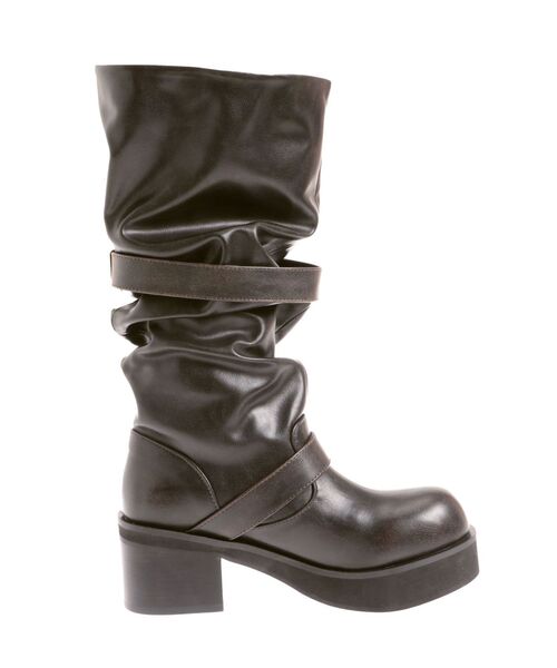 EMODA（エモダ）の「ルーズベルトブーツ（ブーツ・レディース・ブラック/ブラウン・SMALL/MEDIUM/LARGE）」の4枚目の写真